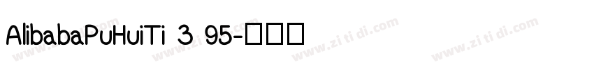 AlibabaPuHuiTi 3 95字体转换